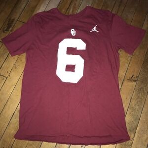 Oklahoma Sooners Nike Tee Size Medium #6 Baker Mayfield